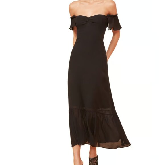 Sale🦋Reformation Butterfly Dress - Black - Picture 4 of 13